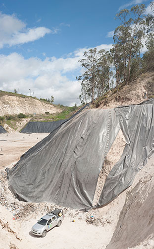 Instalación HDPE en altura, Tungurahua.